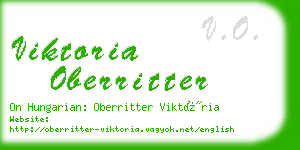 viktoria oberritter business card